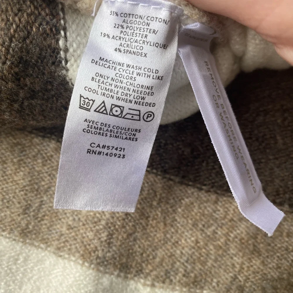 Adorable poncho sweater!! Loft brand. - Picture 3 of 4